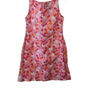 Lilly Pulitzer pink/orange  print dress 12